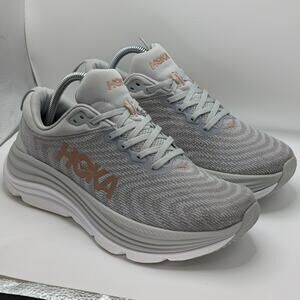 Hoka One One Gaviota 5 Harbor Mist Rose Gold Womens 9B UK 7.5 Running Shoes